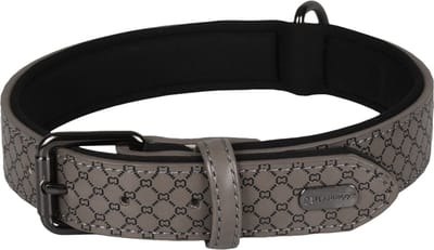 Flamingo Patti Met Neopreen - Halsband Honden - Halsband Patti Grijs Xl 47-57cm 30mm - 1st - 130942 - 1st
