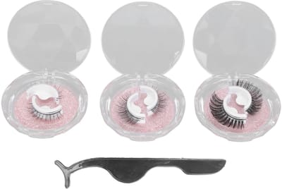 Dailygoods- Valse Wimpers Lijmvrij - 3 Paar Valse Wimpers - Waterdicht - Zweetbestendig - Natuurlijke Look - Comfortabel Draagbaar - Wimperextensions