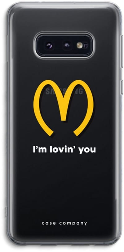 Case Company® - Hoesje geschikt voor Samsung Galaxy S10e hoesje - I'm lovin' you - Soft Cover Telefoonhoesje - Bescherming aan alle Kanten en Schermrand