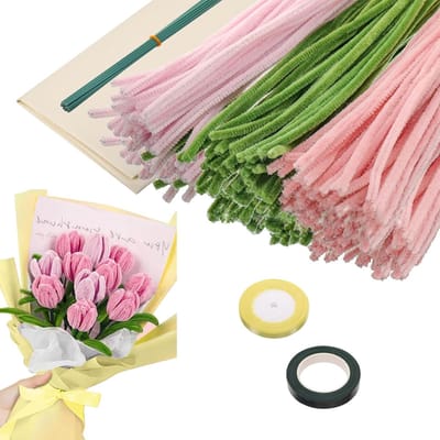 Bloemen Maakset met Pijpenragers voor Creatieve Knutselprojecten en DIY Decoraties met Bloemdraden
