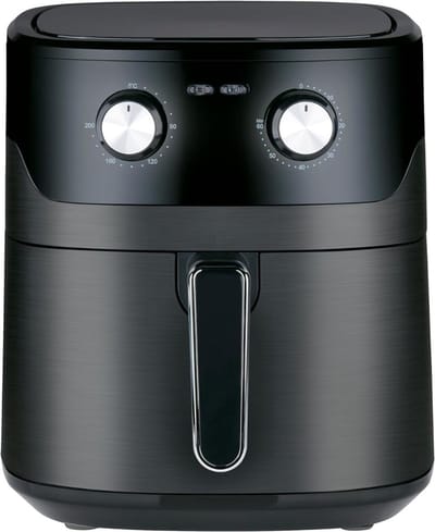 Aurixi® Airfryer xl - Airfryer xxl - Heteluchtfriteuse - 6 Liter - Timer tot 60 Minuten - Zwart- 39 cm x 29 cm x 34 cm