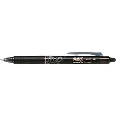 Rollerbalpen FRIXION Clicker, diameter navulstation 1 mm, lijndikte 0,6 mm, zwart, 12 stuks