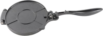 Tortilla Pers - Deeg Maker - Zelf Gebak Maken - Duurzaam Aluminium - 16cm Diameter - Zilverkleurig