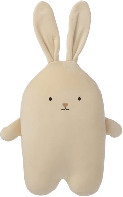 J-Line decoratie Konijn - polyester - beige - medium