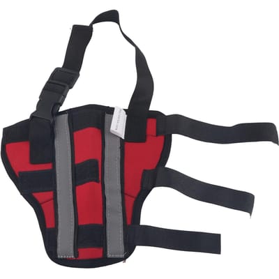 Hond Achterbeen Brace Comfort Hond Kniebeschermers Brace om Pijn na Chirurgie te Genezen met Reflecterende Strip XS 24in: 63.5 X 48 X 50.8cm / 25 X 18.9 X 20in black