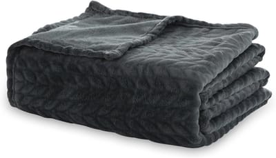 Zachte en Warme Deken voor Tieners en Volwassenen - Pluche Banksprei Geschikt voor Alle Seizoenen (150x200cm, Donkergrijs)