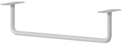 Nicole Badkamerhanger - Stijlvolle metalen handdoekhouder | Kleur: Wit | Maat: 26,6x6,8x7 cm