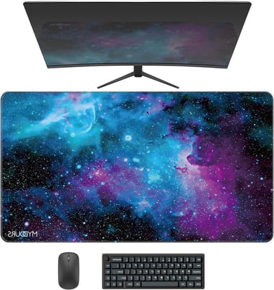 Grote Gaming Muismat 90x50cm - Antislip Rubber & Stofoppervlak - Ideaal voor Computer, Thuiswerk en Kantoorgebruik - XL Bureau Bescherming Pad