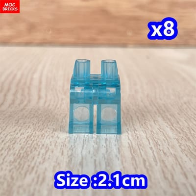 8 stuks/partij MOC Stenen Lege Broekspijpen Lichaamskleding Figuur Accessoire Gemonteerd Bouwstenen Speelgoed Kinderpoppen