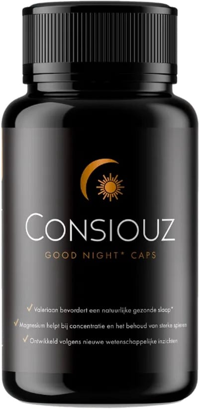 Consiouz Good Night Caps – Slaapsupplement met GABA, L-Theanine & Melatonine