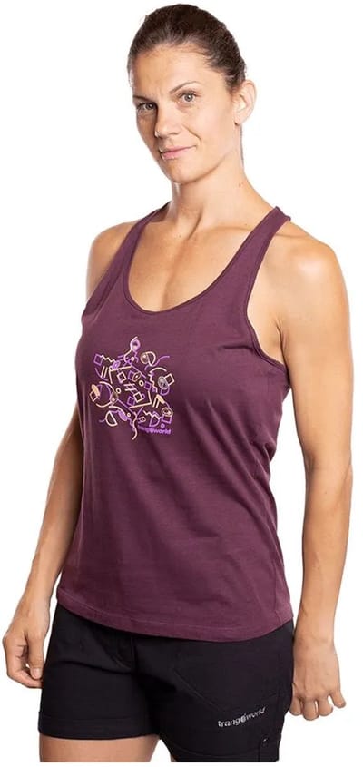Trangoworld Mazin Mouwloos T-shirt Paars XL Vrouw