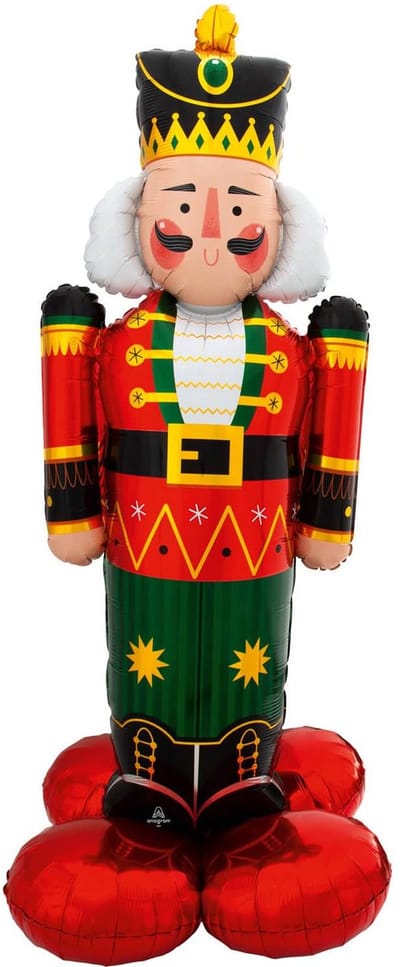 Kerst Notenkraker ballon (60 x 154 cm) Staat zelfstandig op (luchtopblazen) - Amscan - Airloonz