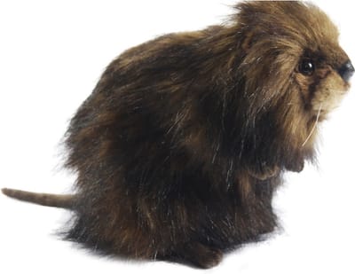 Hansa Muskusrat knuffel - 22 cm - pluche - realistisch design - knuffeldier