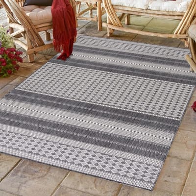 Binnen- en buitenkleed, vintage chic, beige kleur, polypropyleen materiaal, voor de keuken 120x170 cm