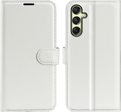 Coverup Hoesje - Geschikt voor Samsung Galaxy A16 Hoesje - Coverup Book Case - Wit