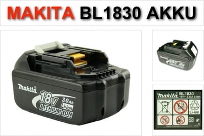 MAKITA Accu BL1830 - Li-On - 18 V - 3.0 Ah