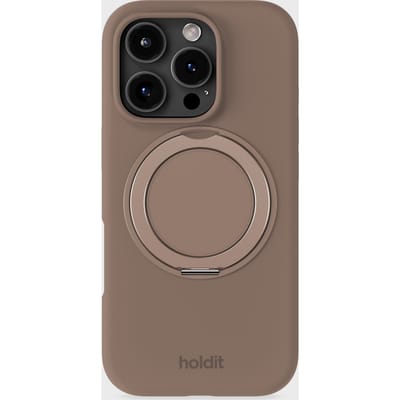 Silicone Stand Case Mocha Brown iPhone 16 Pro