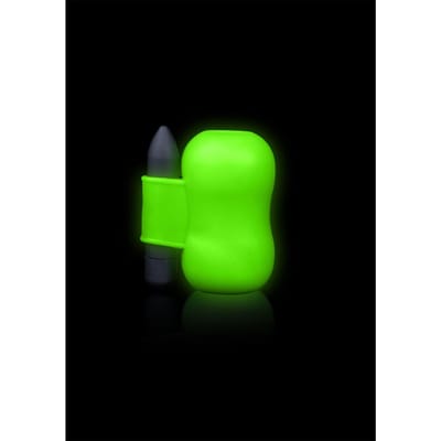 Vibrating Masturbator - Glow in the Dark - Neon Green