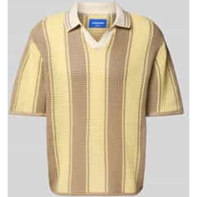 JACK&JONES - JORACAPULCO STRIPED KNIT POLO SE25 - Heren - Gebreide truien