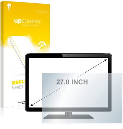 upscreen - Screenprotector voor Alles-in-één PC's met 27 inch-scherm [598 mm x 336 mm, 16:9] - Folie Beschermfolie anti glare matte