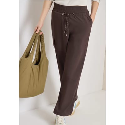 High Waist straight legs broek in Loose Fit