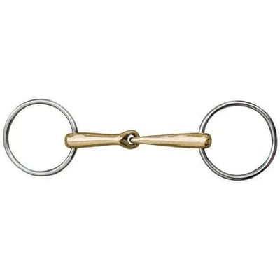 Anatomisch RVS enkelvoudig bit voor paard HKM