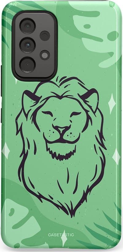 Casetastic hoesje geschikt voor Samsung Galaxy A53 (2022) 5G - Dubbellaagse bescherming - Trots in de jungle - Fashion Case - Mintgroen