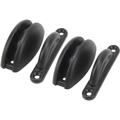 RV Deur Vastezetkit Boogvorm Nylon Deurstopper Vastezetvanger Houder voor Camper Aanhanger Motorhome zwart