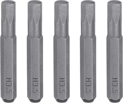 SnelShoppen - 5x H3.5 Hex Schroefbit Set - 28mm Magnetische Hex Bit - S2 Staal - Geschikt voor Accuschroefmachines - Perfect voor Hout, Metaal en Meer