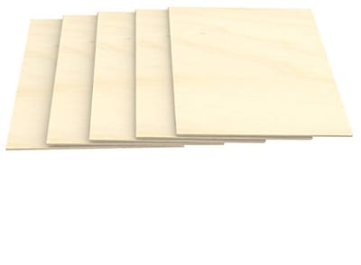 Multiplexplaten A4 Berk 10 mm - Voor Knutselen en Modelbouw - Massief Hout - Industriële Kwaliteit