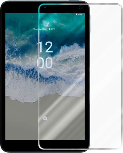 Cadorabo Screenprotector geschikt voor Nokia T10 - Pantser film Beschermende film in KRISTALHELDER Geharde (Tempered) display beschermglas in 9H hardheid met 3D Touch