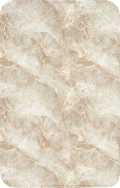 WC mat 50x80 cm - Antislip - Lichtbeige - Onyx - Subtiel - Toiletmat - Vloermat - Douchemat - Toilet tapijt - Toiletmatten