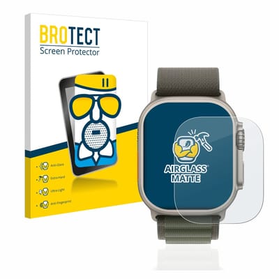BROTECT - Screenprotector voor Apple Watch Ultra (49 mm) - Folie Beschermfolie Beschermglas matte