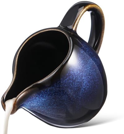 Melkkannetje porselein 250 ml met handvat en schenktuit keramische melkkan voor koffie thee en sauzen creatief ontwerp voor thuis en café 's middags