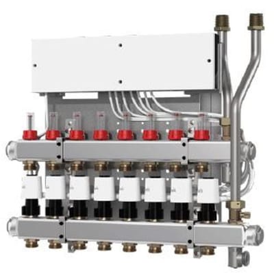 Danfoss Verwarmingscircuitverdeler Type SGC 4 verwarmingscircuits u, Icon Hoofdregelaar 230V, 145H0924