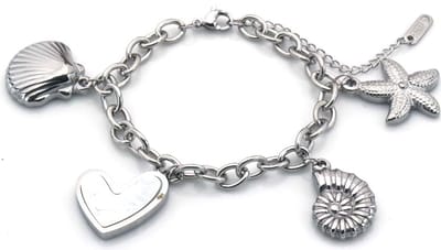Damesarmband - Bedelarmband – RVS – zilverkleurig – cadeau – verstelbaar