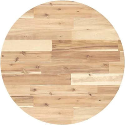 Ronde Houten Tafelblad Vervanging Massief Acacia 60x4 cm