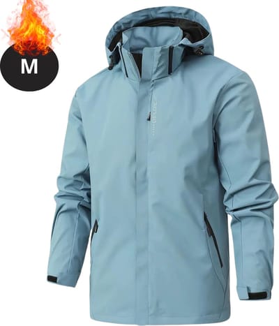 Nivard Windjas Voor Heren - Parka - Lente & Herfst - Jas - Volwassen - Windjack - Windbreaker - Outdoor - Hemelblauw - Maat M