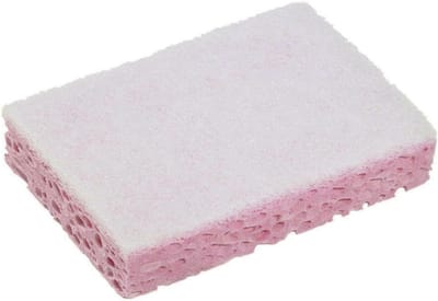 Sponrex 31 viscose schuurspons pak a 10 stuks 130x84x28 mm roze / wit
