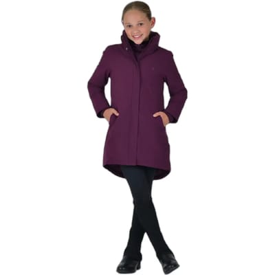 Waterdichte jack paardrijden full zip voor kinderen Dublin