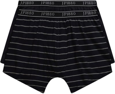 JP 1880 - Heren - Midpants FLEXNAMIC® OEKO-TEX set van 2 onderbroek - Zwart - Maat XL