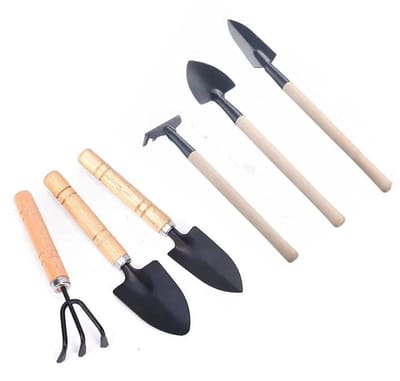 Dailygoody - Tuinieren Tool Set - Mini Tuinieren Handgereedschap - Lichtgewicht en Robuust - 6 Stks Set - Geschikt voor Indoor en Outdoor - Perfect vo