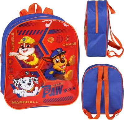 PAW PATROL Marineblauwe Rugzak Chase, Rubble, Marshall, Kleine Rugzak voor Jongens