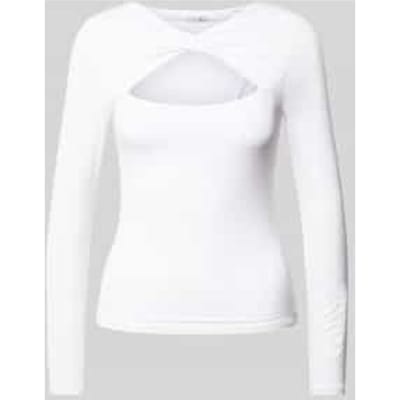 Shirt met lange mouwen en cut-out, model 'MENA'
