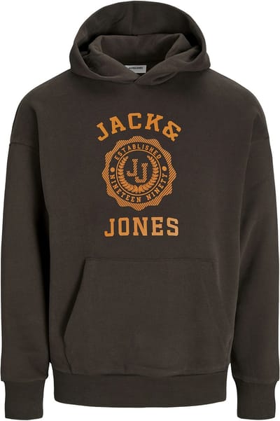 Jack & Jones - Heren Hoodies Victo Sweat Hood - Bruin - Maat M