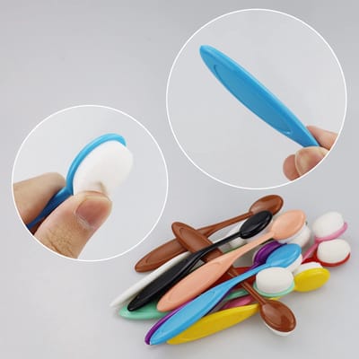 Blending Brushes Ovale penseel, knutselkwastenset voor schilderen, 12 stuks ambachtelijke inktpenselen, kleurrijke verfmengkwastenset voor kunsthandwerk