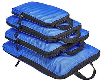Set van 4 Compressie Inpakzakken voor Reizen - Organizers voor Bagage en Opslag