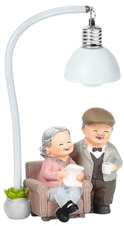 Huwelijksjubileumstandbeeld voor Ouders - Prachtig Hars Koppel Statues als Verlovingscadeau en Decoratie