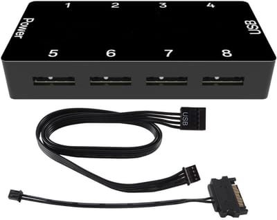 Dailygoods - ARGB Splitter Hub voor Uitgebreide RGB Verlichting en Apparatuur