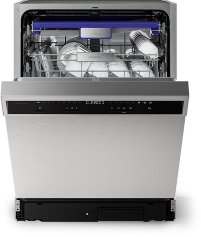 Klarstein Vaatwasser Verosteel inbouwvaatwasser 60 cm - 14 couverts, 9 programma's, stil 42 dB, energieklasse A, AquaStop, kinderslot, roestvrij staal, inbouwvaatwasser - Vaatwasmachine - voor Keuken - Energiezuinig - RVS - Dishwasher
